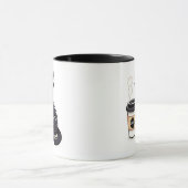 Black Cat Lover Kaffee Break Cup Tasse (Zentrum)