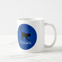 Black Cat Lover - Mein Name Kaffeetasse