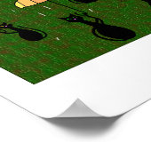 Black Cat Lovers Kunstwerke Poster (Ecke)