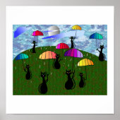 Black Cat Lovers Kunstwerke Poster (Vorne)