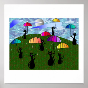 Black Cat Lovers Kunstwerke Poster