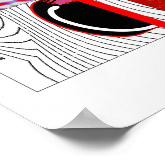 Black Cat Lovers Kunstwerke Poster (Ecke)