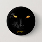 Black Cat Magic anpassbar Button (Vorderseite)