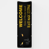 Black Cat Magic Chic anpassbar Banner (Vertikal)