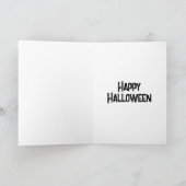 Black Cat Magic Halloween Karte (Innenseite)