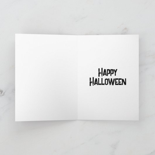 Black Cat Magic Halloween Karte (Innenseite)