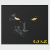 Black Cat Magic lustig anpassbar Geschenkpapier (Flach)