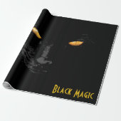 Black Cat Magic lustig anpassbar Geschenkpapier (Ungerollt)