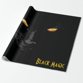 Black Cat Magic lustig anpassbar Geschenkpapier