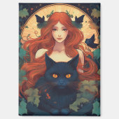 Black Cat Magic Magnet (Vorderseite)