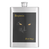 Black Cat Magic phantastisch Flachmann (Vorderseite)