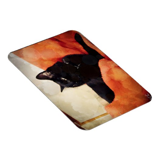 Black Cat Magnet (Rechte Seite)