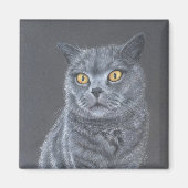 Black cat magnet (Vorne)