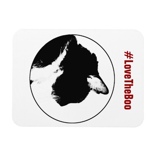 Black Cat Magnet (Horizontal)