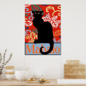 Black Cat, Mahalo, Danke, Poster (Küche)