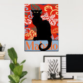 Black Cat, Mahalo, Danke, Poster (Heimbüro)
