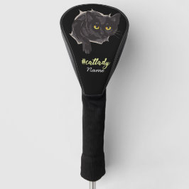 Black Cat Mama Golfer Golf Headcover