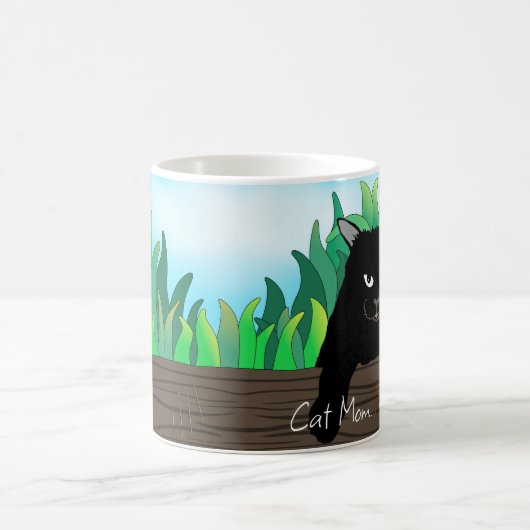 Black Cat Mama Kaffeetasse (Mittel)