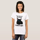 Black Cat Mama Kitty Animal Lover Black Cat T-Shirt (Vorne ganz)