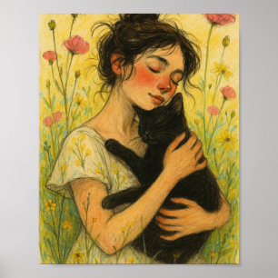 Black Cat Mama Poster