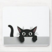 Black Cat Maus Pad Mousepad (Vorne)