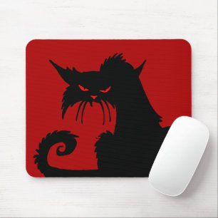 Black Cat Maus Pad Mousepad