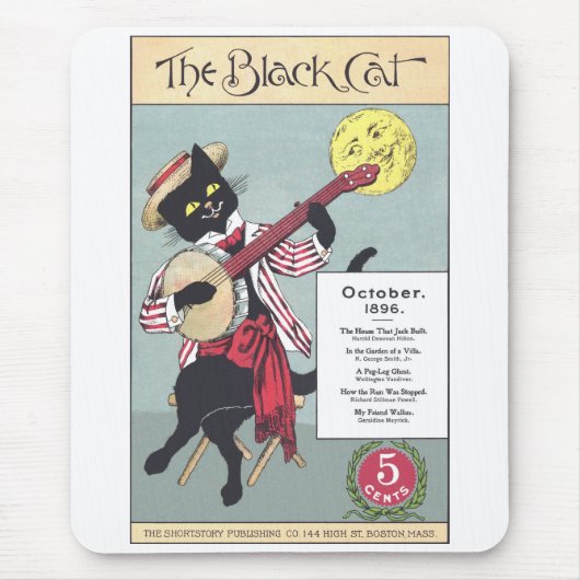 Black Cat Mauspad (Vorne)