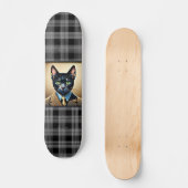 BLACK CAT meint Jungs lustiges Skateboard Deck (Vorderseite)
