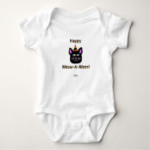 Black Cat Meow-A Ween Baby Jersey Bodysuit