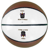 Black Cat Meow-A-Ween Basketball (Vorderseite)