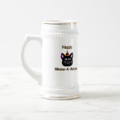 Black Cat Meow-A-Ween Stein Tasse (Links)