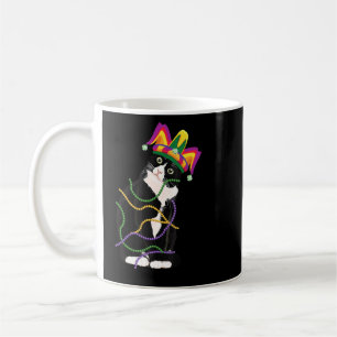 Black Cat Meow Mardi Gras Mask Lilie Cat Wo Kaffeetasse