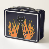 +{ black cat }+ metall brotdose (Vorderseite)