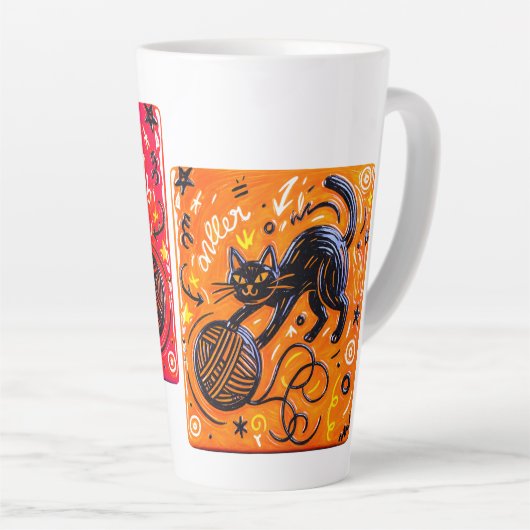 Black Cat Milchtasse (Rechte Ecke)