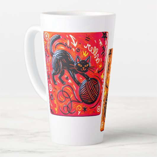 Black Cat Milchtasse (Linke Ecke)