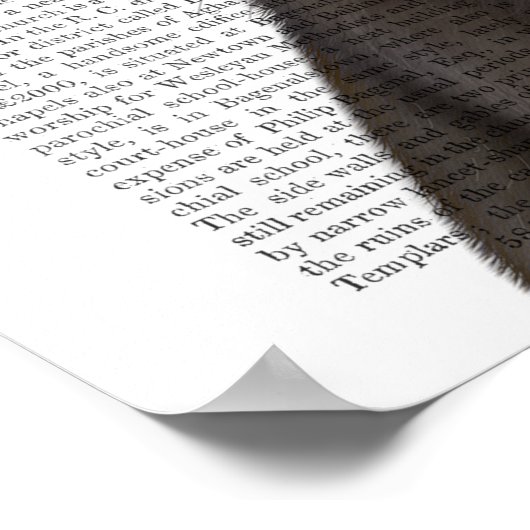 Black Cat mit Fabulous Hat Poster (Ecke)