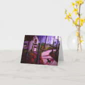 Black Cat Moon Mystery Lady Card Creationarts Karte (Gelbe Blume)