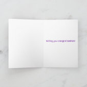 Black Cat Moon Samhain Segen Grußkarte Karte (Innenseite)