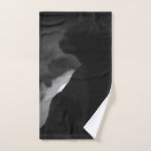Black Cat Moonlight Silhouette Badhandtuch Set (Handtuch)