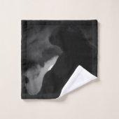 Black Cat Moonlight Silhouette Badhandtuch Set (Waschlappen)