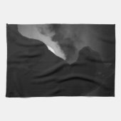 Black Cat Moonlight Silhouette Geschirrtuch (Horizontal)