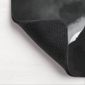 Black Cat Moonlight Silhouette Mousepad (Ecke)