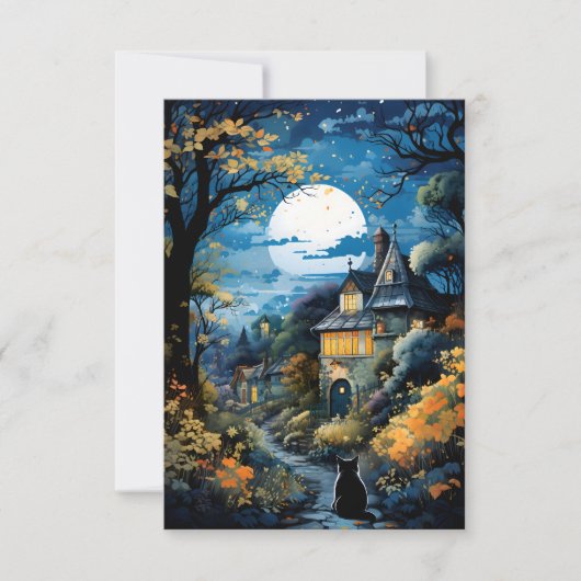 Black Cat - Moonlit Serenity Card (Vorderseite)