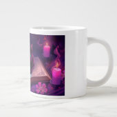 Black Cat Mug | Witchy Candlelight Coffee Cup Jumbo-Tasse (Rechts)