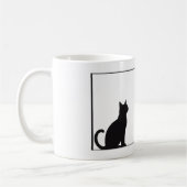 black cat mugs kaffeetasse (Links)