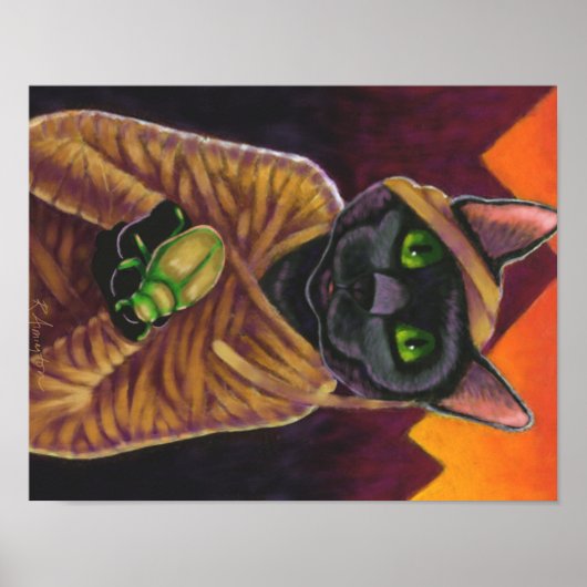 Black Cat Mummy Poster (Vorne)