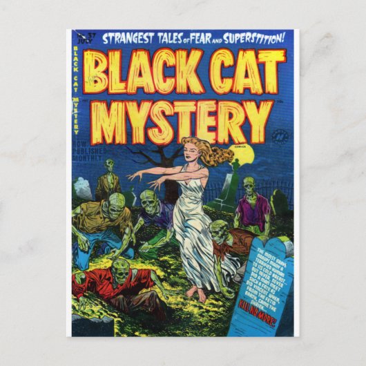 Black Cat Mystery 1 Postkarte (Vorderseite)