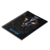 Black Cat Mystical Style Art Journal Notizblock (Linke Seite)