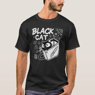 Black Cat - Mystischer und stilistischer Feline T T-Shirt