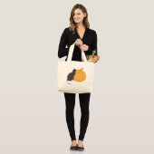 Black Cat `n Pumpkin Tasche (Vorderseite (Model))
